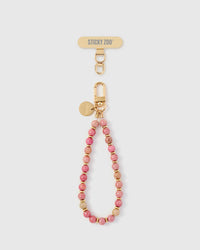 CINTURINO PER TELEFONO IN PIETRA ROSA