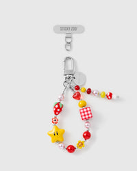 CHERRY STAR CLUSTER PHONE STRAP