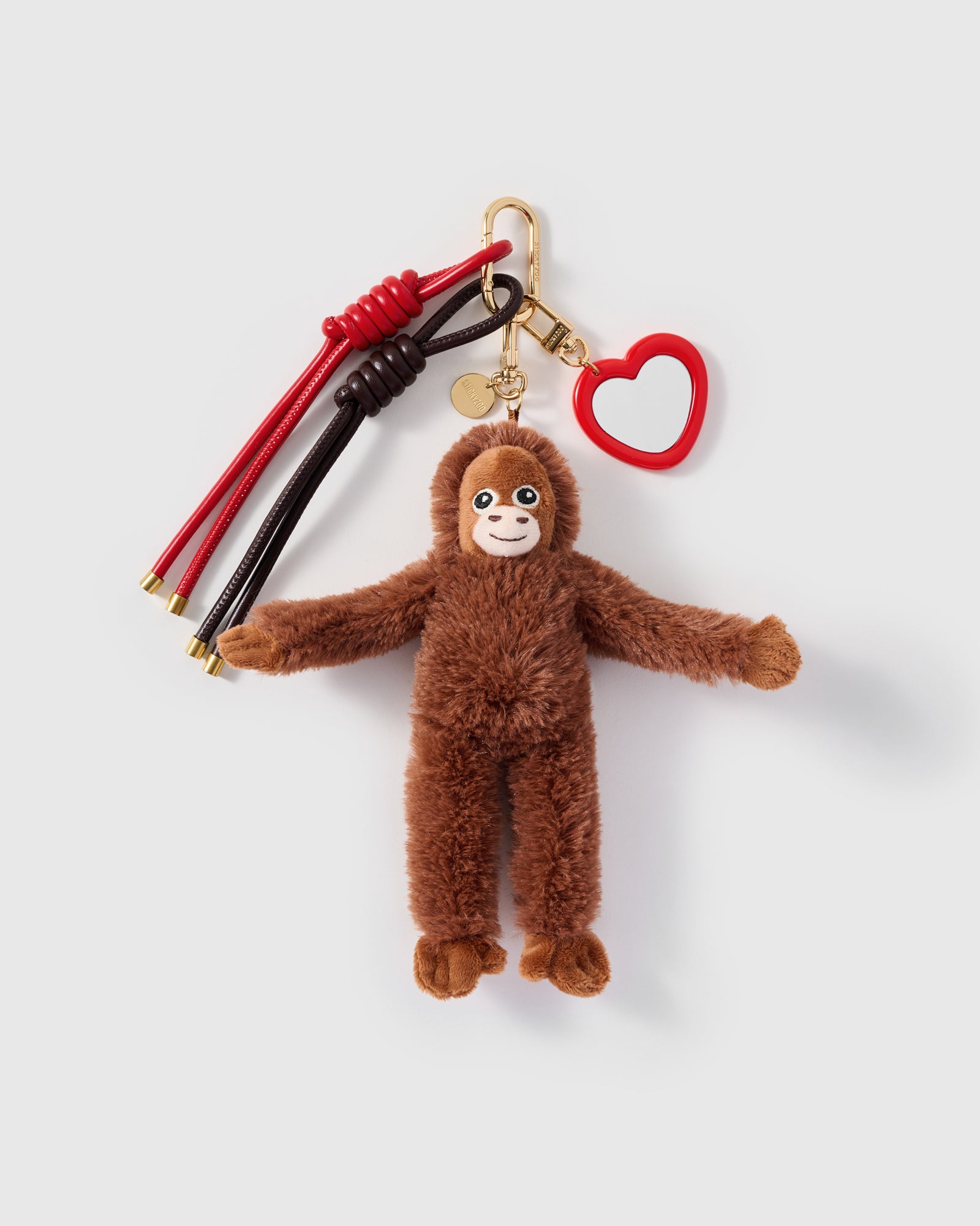 CIONDOLO A CUORE IMPILABILE SWEET SWING ORANGUTAN