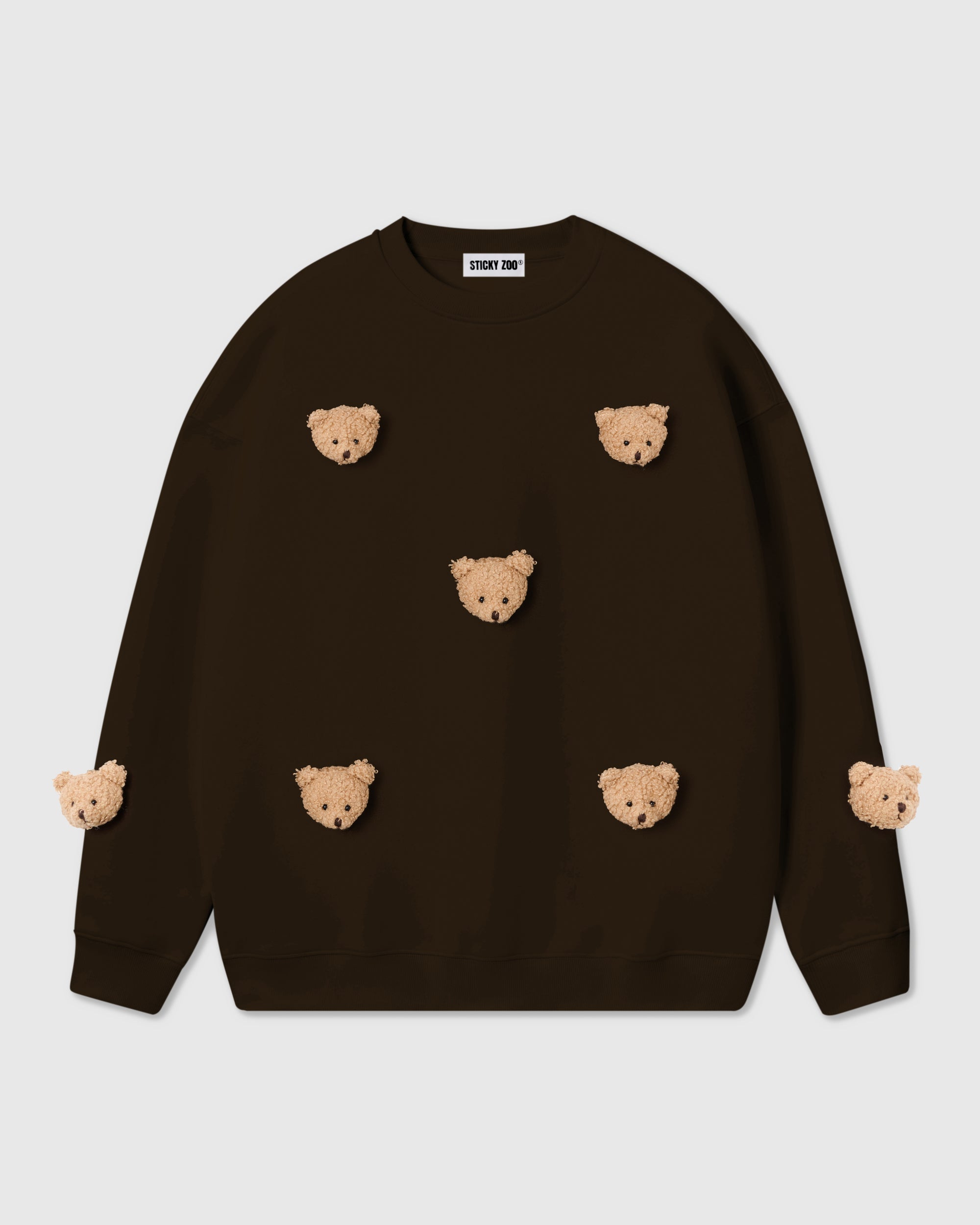 Plush Bear Oversized Sweatshirt · 100% Cotton Unisex – STICKYZOO®