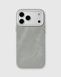 CUSTODIA PER TELEFONO IN DENIM — GRIGIO