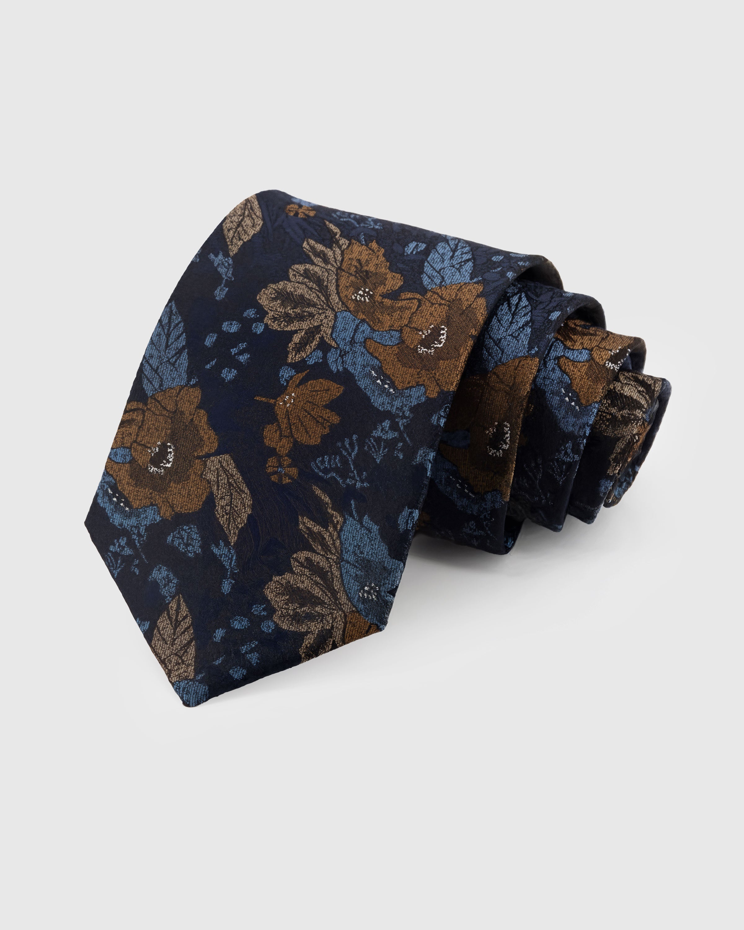STICKYZOO Navy Twin Stripe Tie in mulberry silk with white twin regimental stripes, 45° bias-cut Italian method