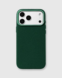 TEXTURED LEATHER CASE — GREEN