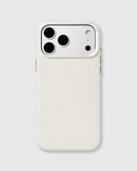 TEXTURED LEATHER CASE — WHITE