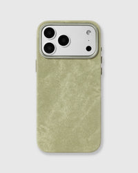 DENIM TELEFOONHOESJE — OLIVE