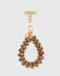 CARAMEL HEART PHONE STRAP