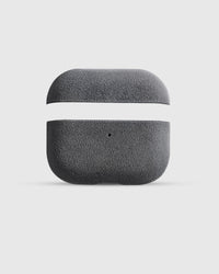 STICKYZOO charcoal case showing dense Italian microfiber suede nap