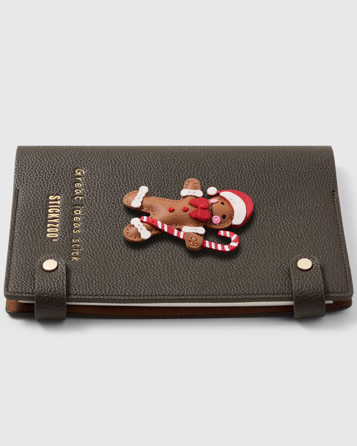 Sticky Zoo® レザー バッグチャーム＆キーチェーン – 18Kゴールドを