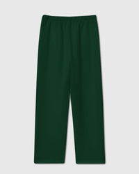Back view of forest green Sticky Bear Sweatpant showing clean construction and elastic waistband