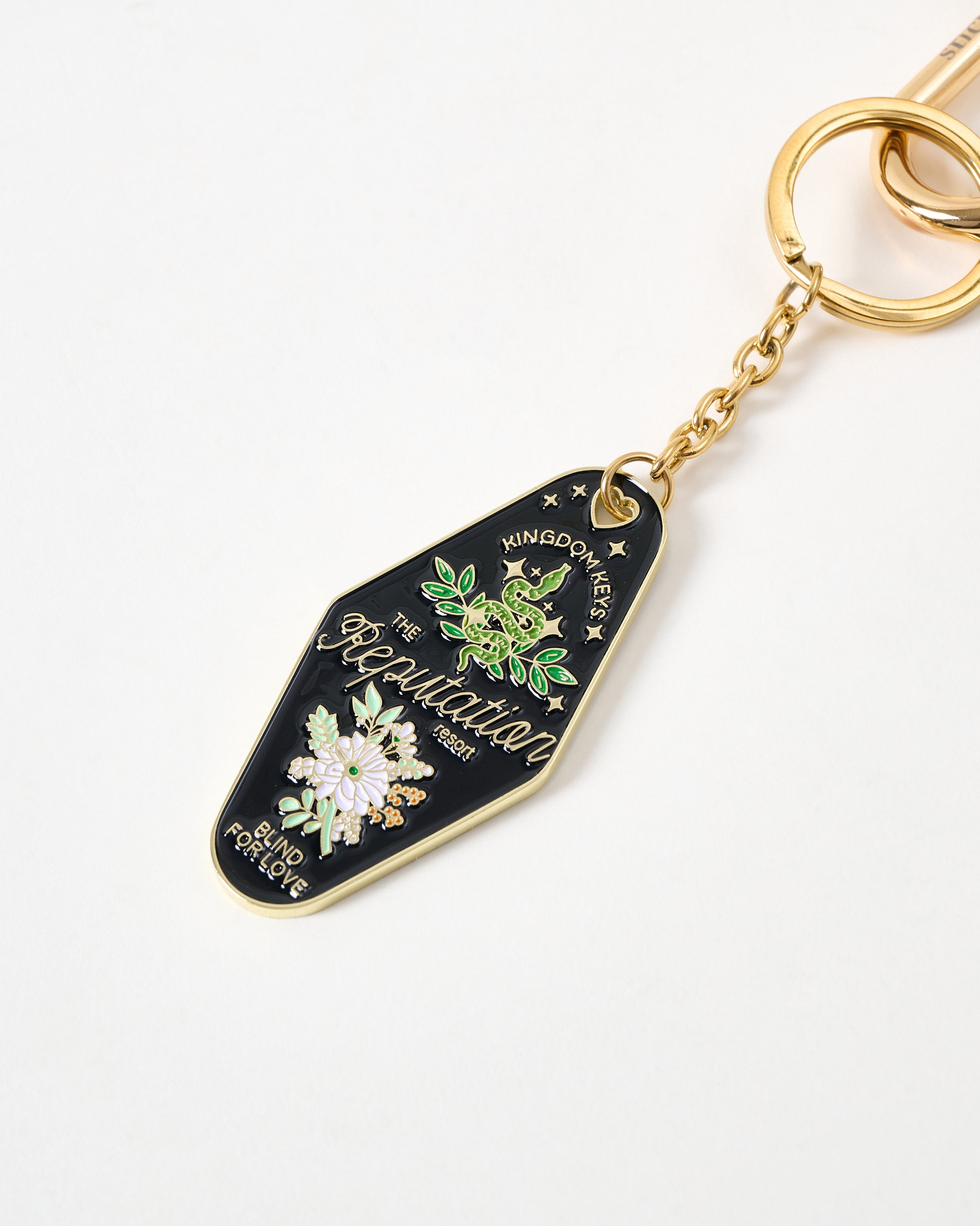 SAINT IVY Stack Charm – Handmade Gold & Heart Bag Charm – STICKYZOO®
