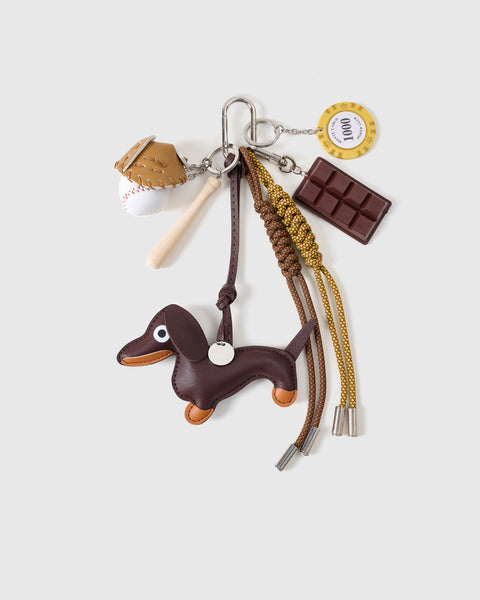 【Sticky zoo】関税/送料込み DACHSHUND CITY ROLL STACK CHARM Sticky Zoo® Dachshund Dog Bag Charm and Keychain