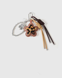 COWHIDE BINTANG LEOPARD TIMBUNAN CHARM