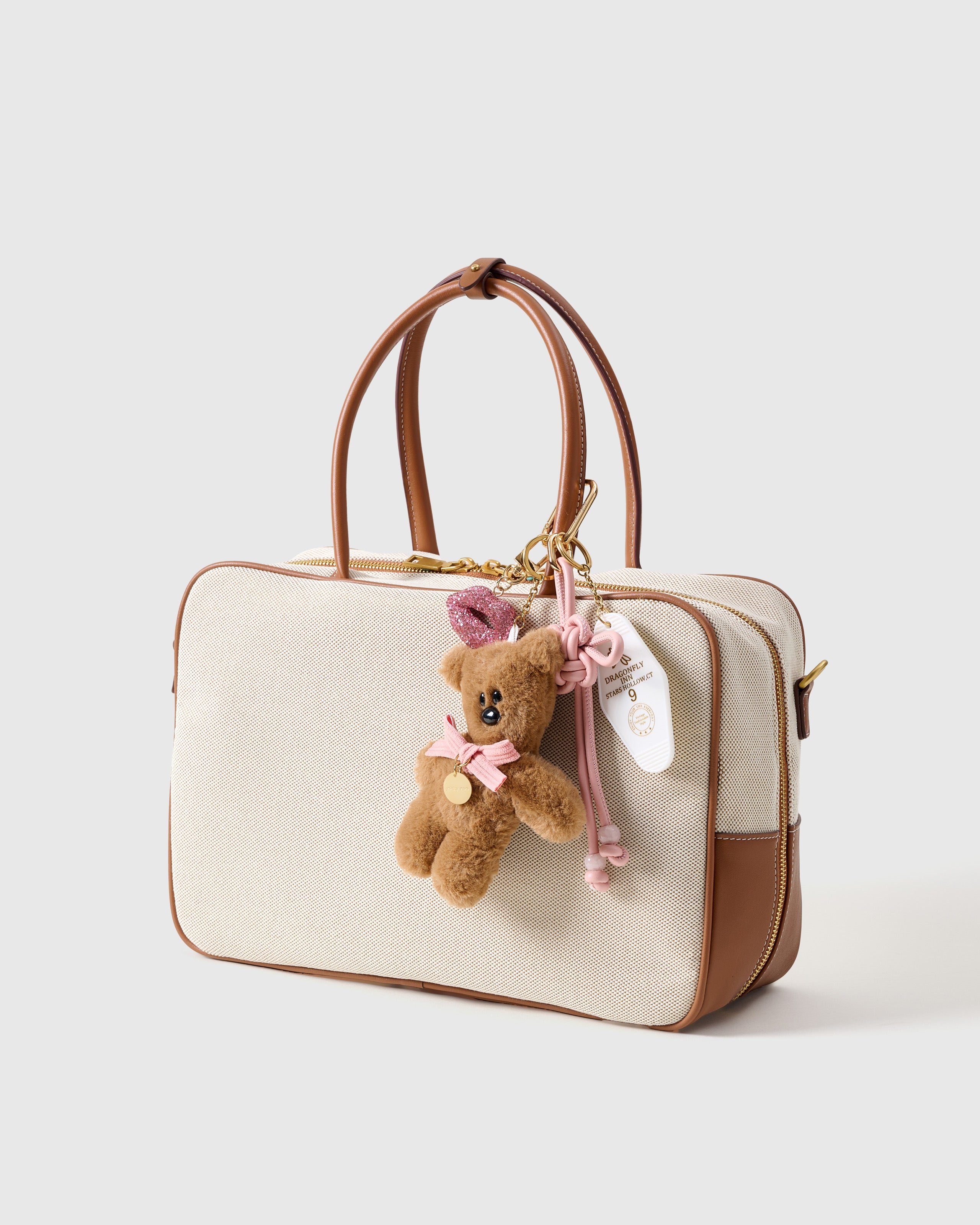 関税送料込 sticky zoo TINO SOFT KISS バックチャーム Sticky Zoo® TINO Plush Teddy Bear Bag Charm and Keychain