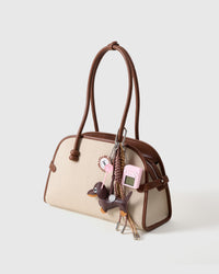 FAMOUSE DACHSHUND™ MOCHA STACK CHARM