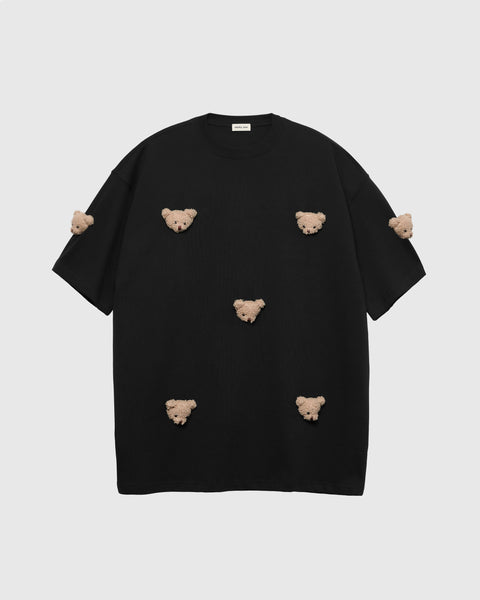 Sticky Zoo® Bear T-Shirt – Oversized Cotton Tee with Plush