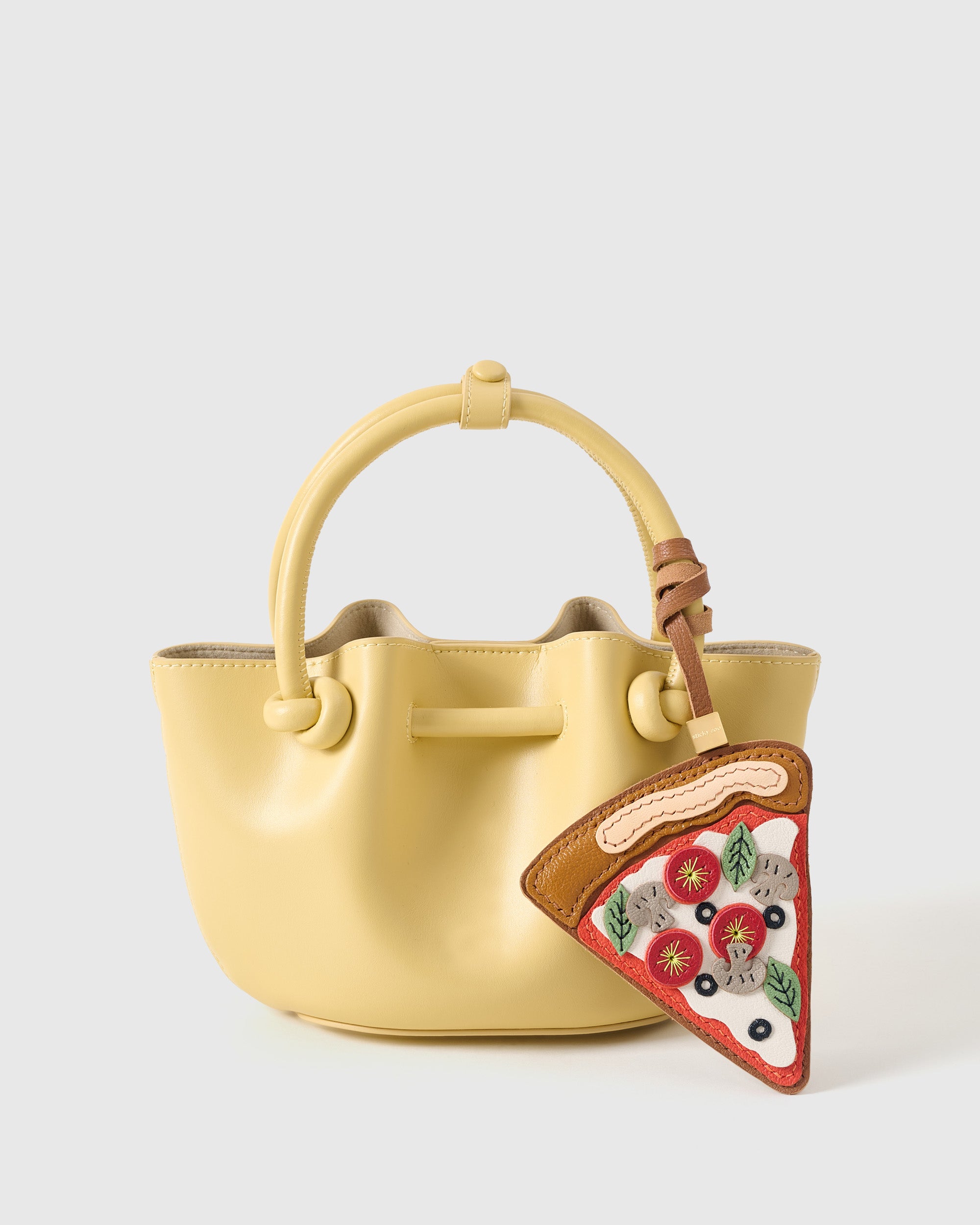 小物 sticky zoo BAG CHARMS & KEYCHAINS Sticky Zoo® Luxury Pizza Slice Bag Charm and Keychain