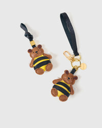Honeybuzz Bear — French Alran leather from Tarn, France, founded 1903, Entreprise du Patrimoine Vivant.