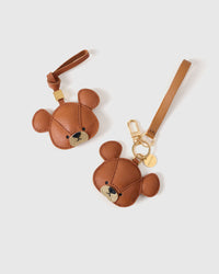 BEAR CHARM charm — real French leather, 3 days by hand.