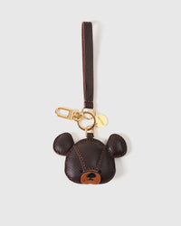 BEAR CHARM charm on a bag — real French Alran leather, 3 days by hand.