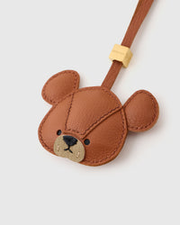 BEAR CHARM charm on a bag — real French Alran leather, 3 days by hand.