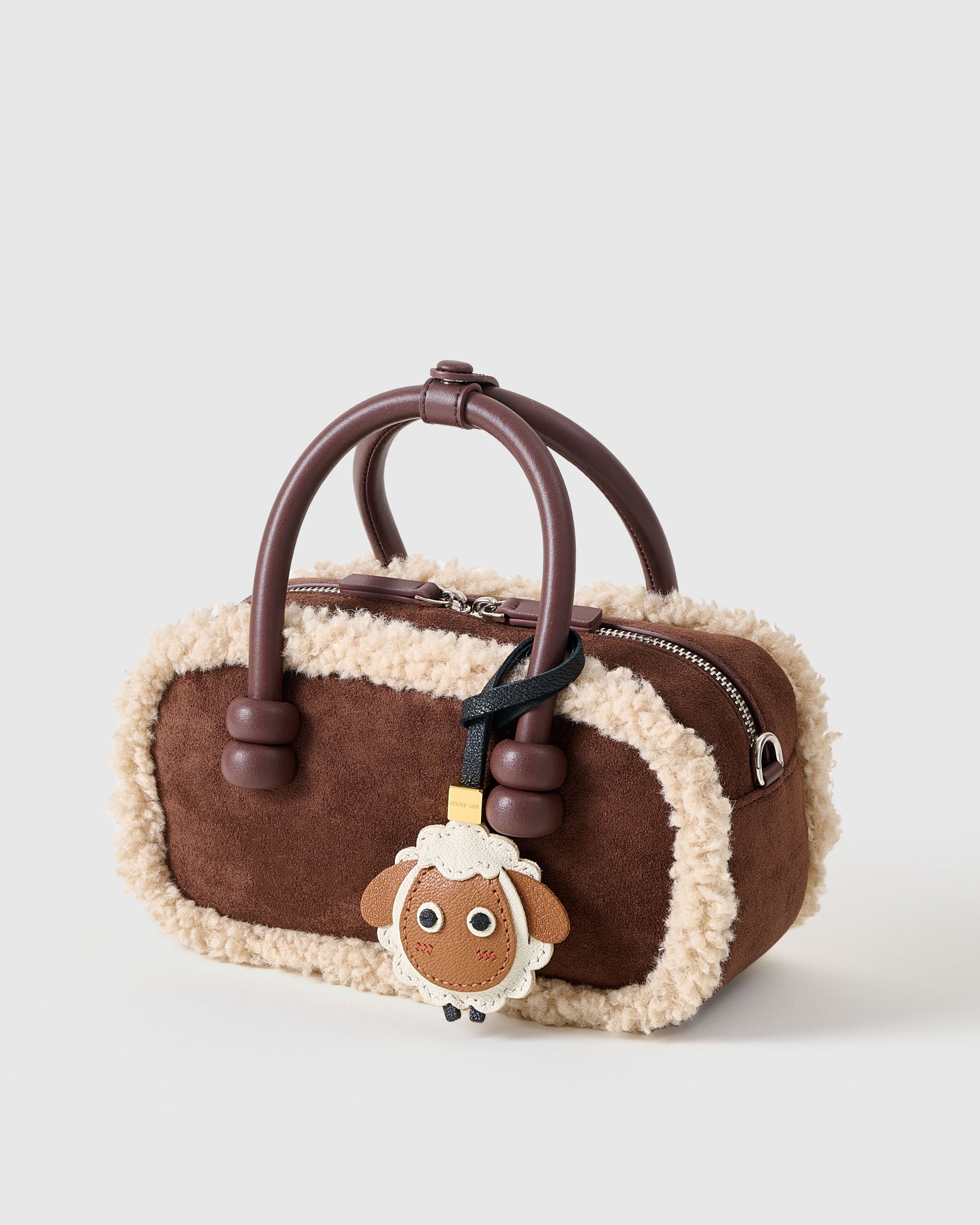 Sticky Zoo® ルル シープ チャーム – ハンドメイド ALRAN レザー