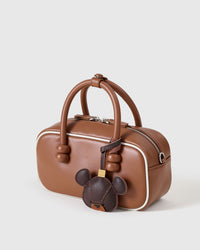 BEAR CHARM charm — real French leather, 3 days by hand.