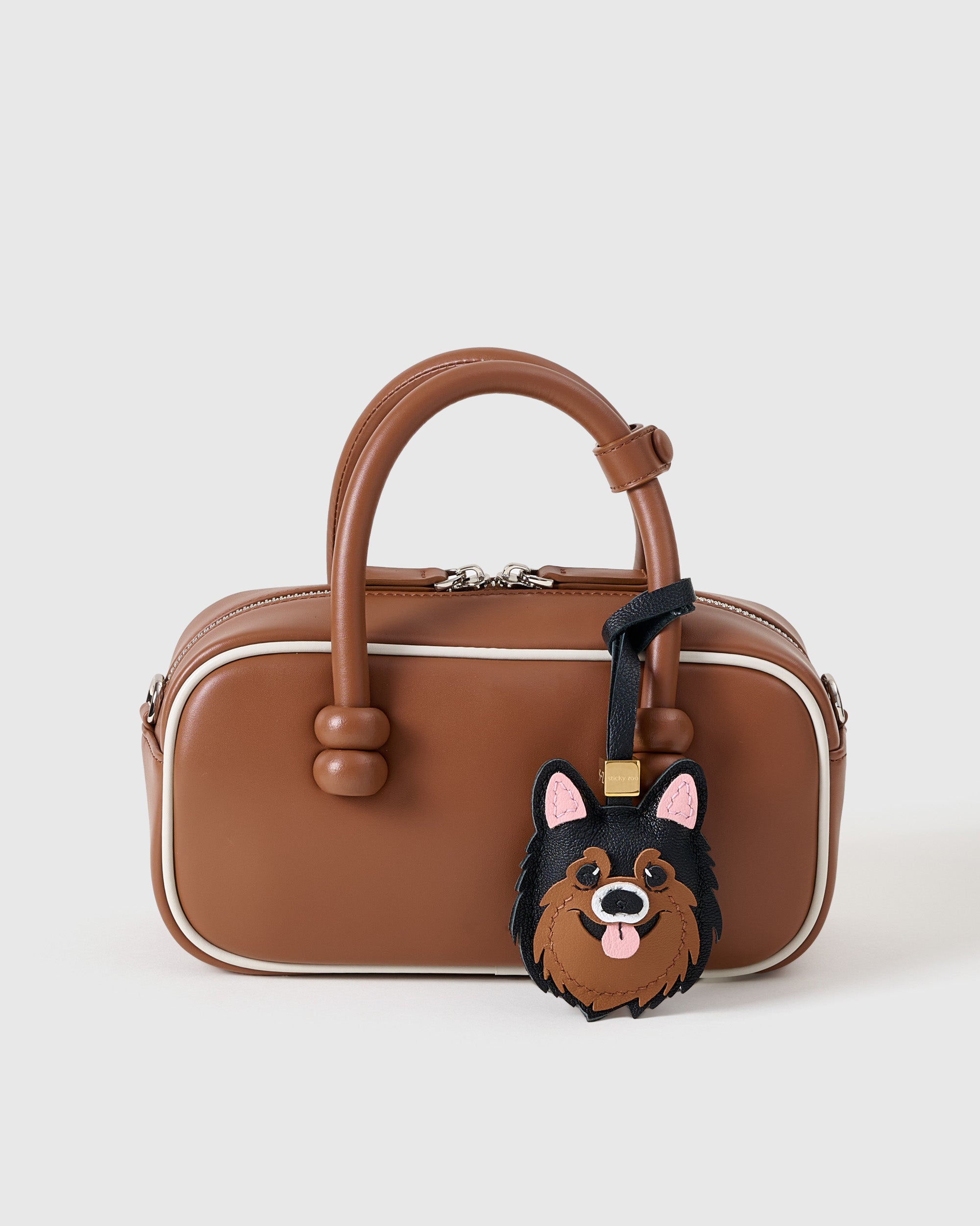 Vesgioia ムートンドックチャーム　中古品 Pomeranian Leather Charm — Hand-Cut French Leather | STICKYZOO