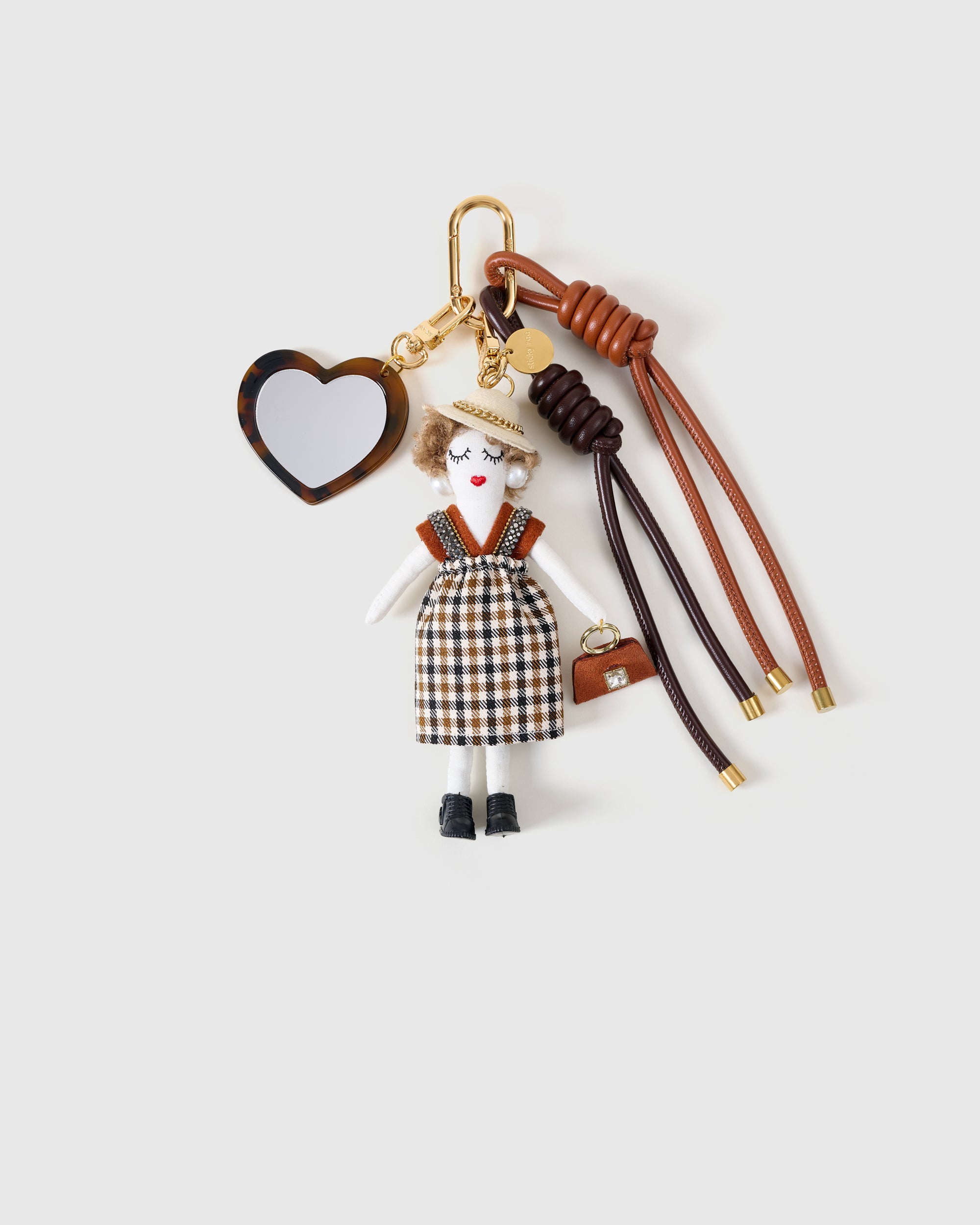 MISS LUX HEART-MIRROR STACK CHARM