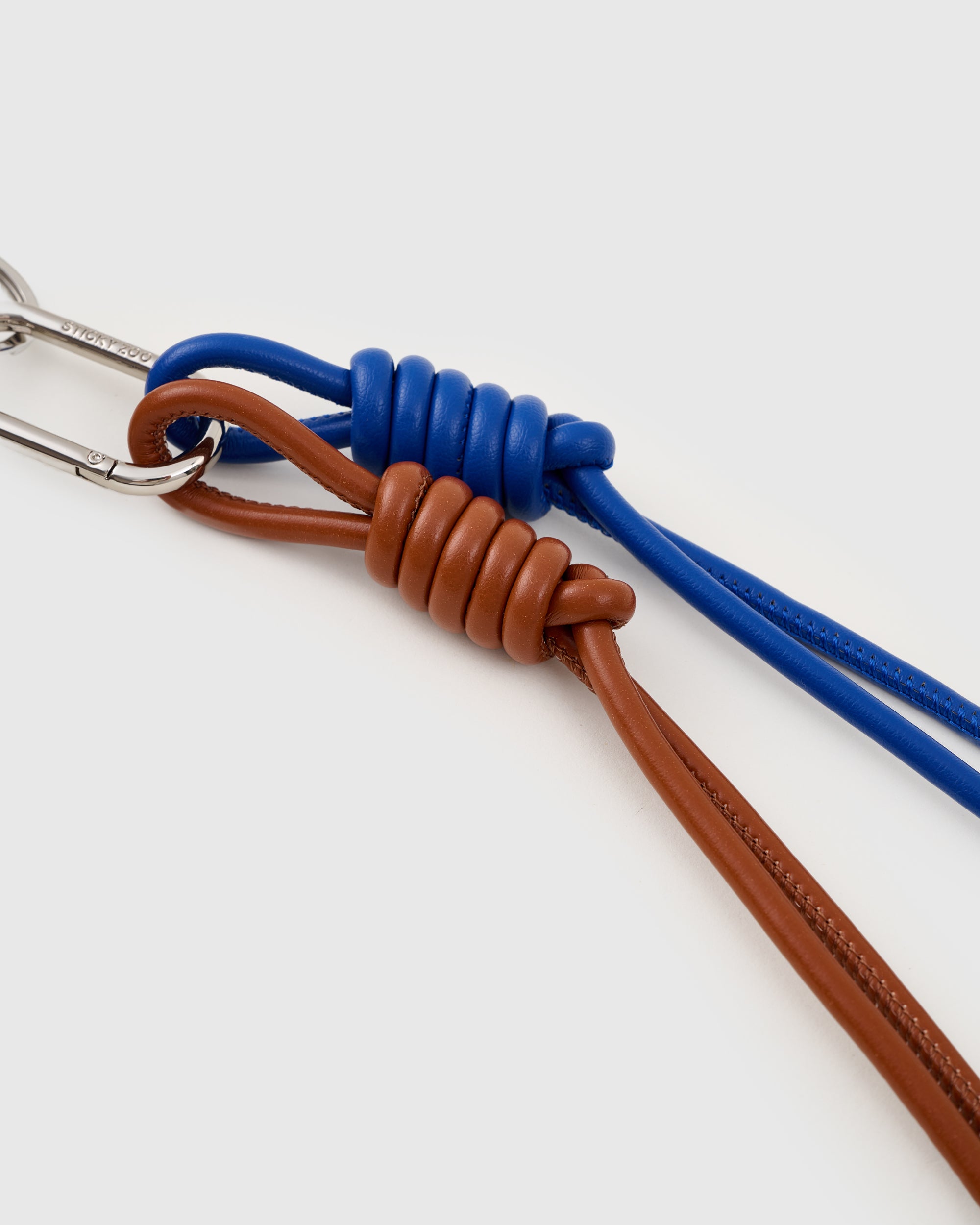 Sticky Zoo® Teddy Manchi Stack Charm – Blue Overalls & Aquagem Tag