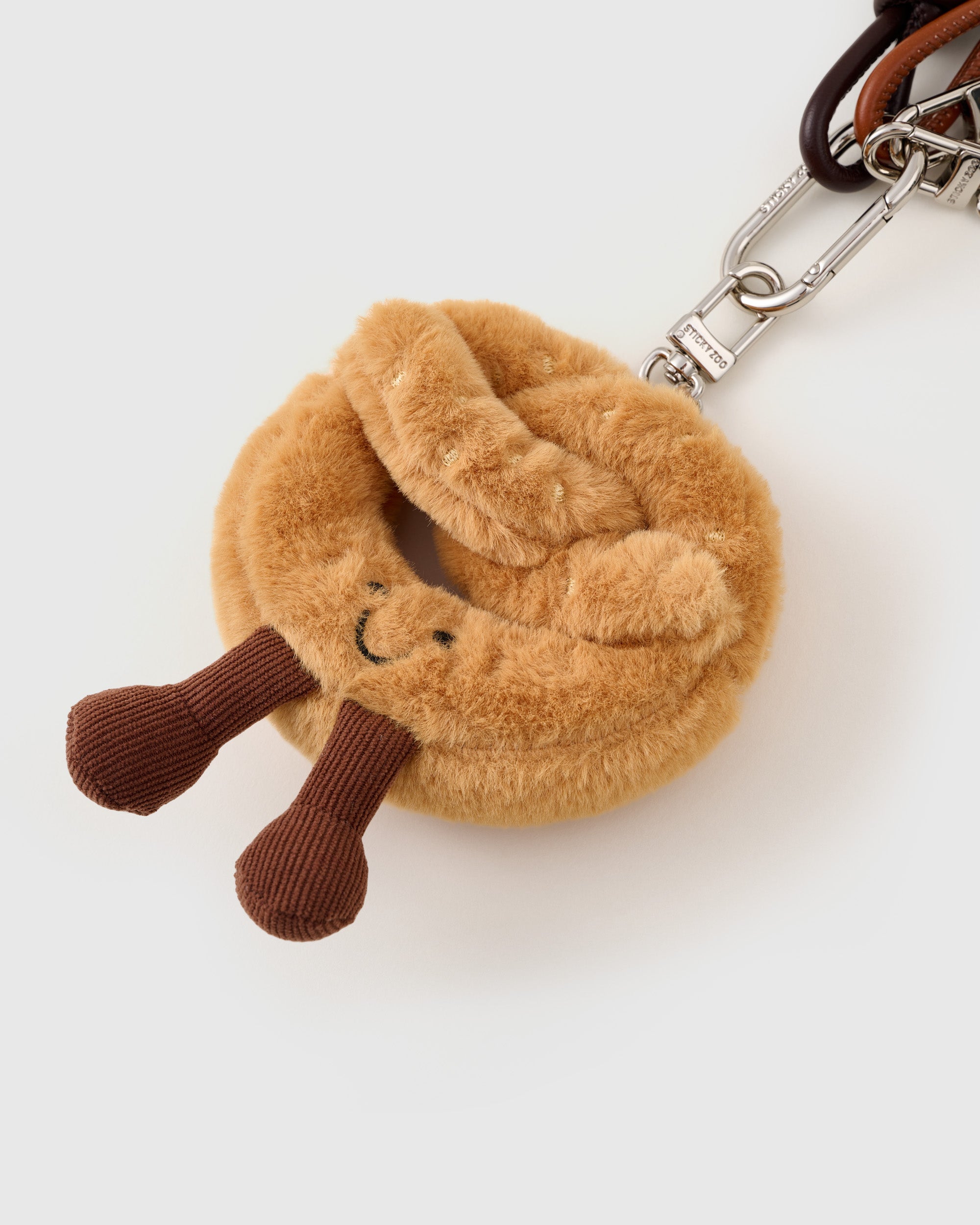 Sticky Zoo® - Smiley Pretzel Heart Stack Charm – Handmade Bag