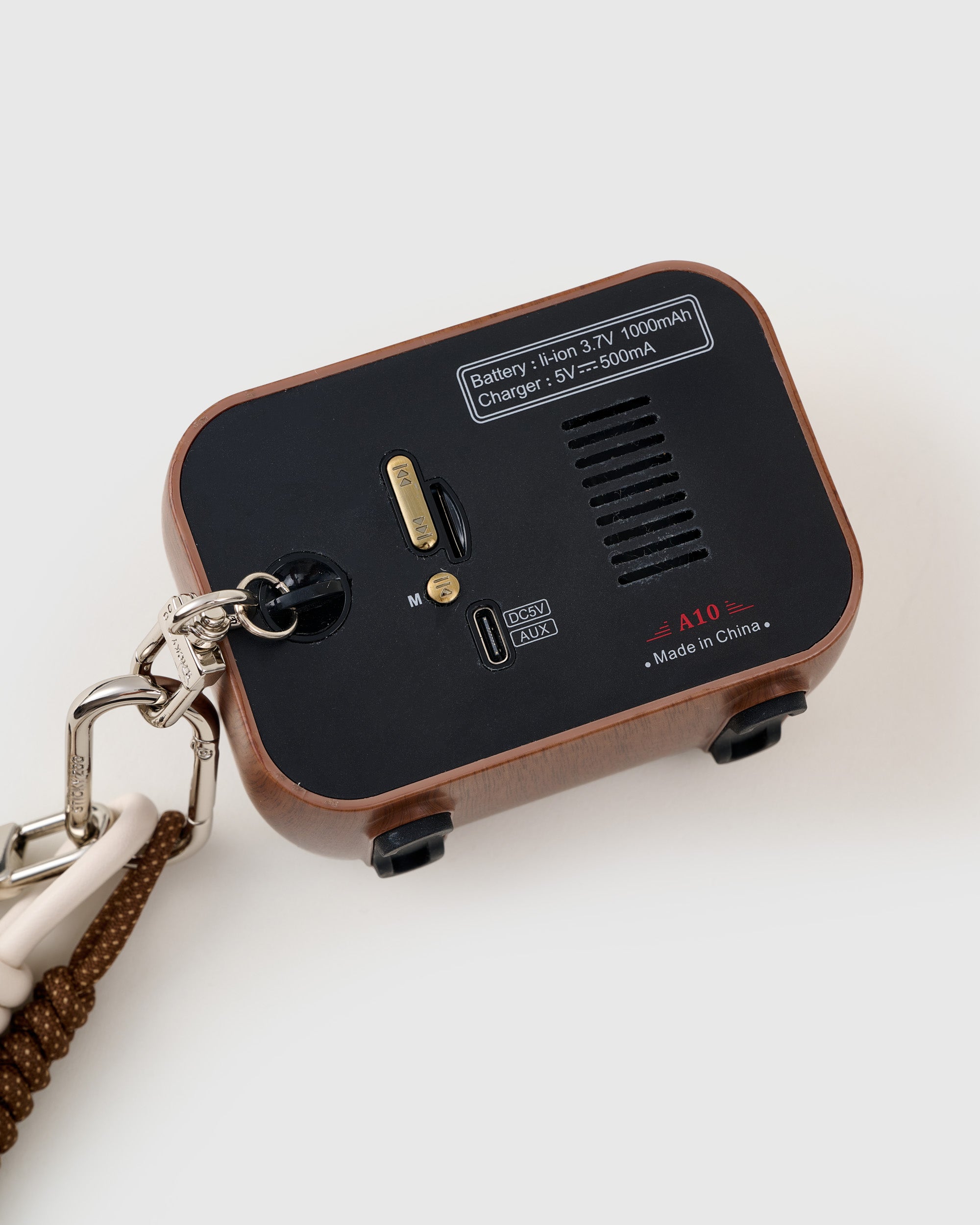 RETRO RADIO SPEAKER LOCK STACK CHARM