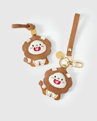LION CHARM charm — real French leather, 3 days by hand.