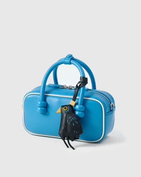 Blackbird charm — genuine French Alran goatskin. Never vegan. Never synthetic.