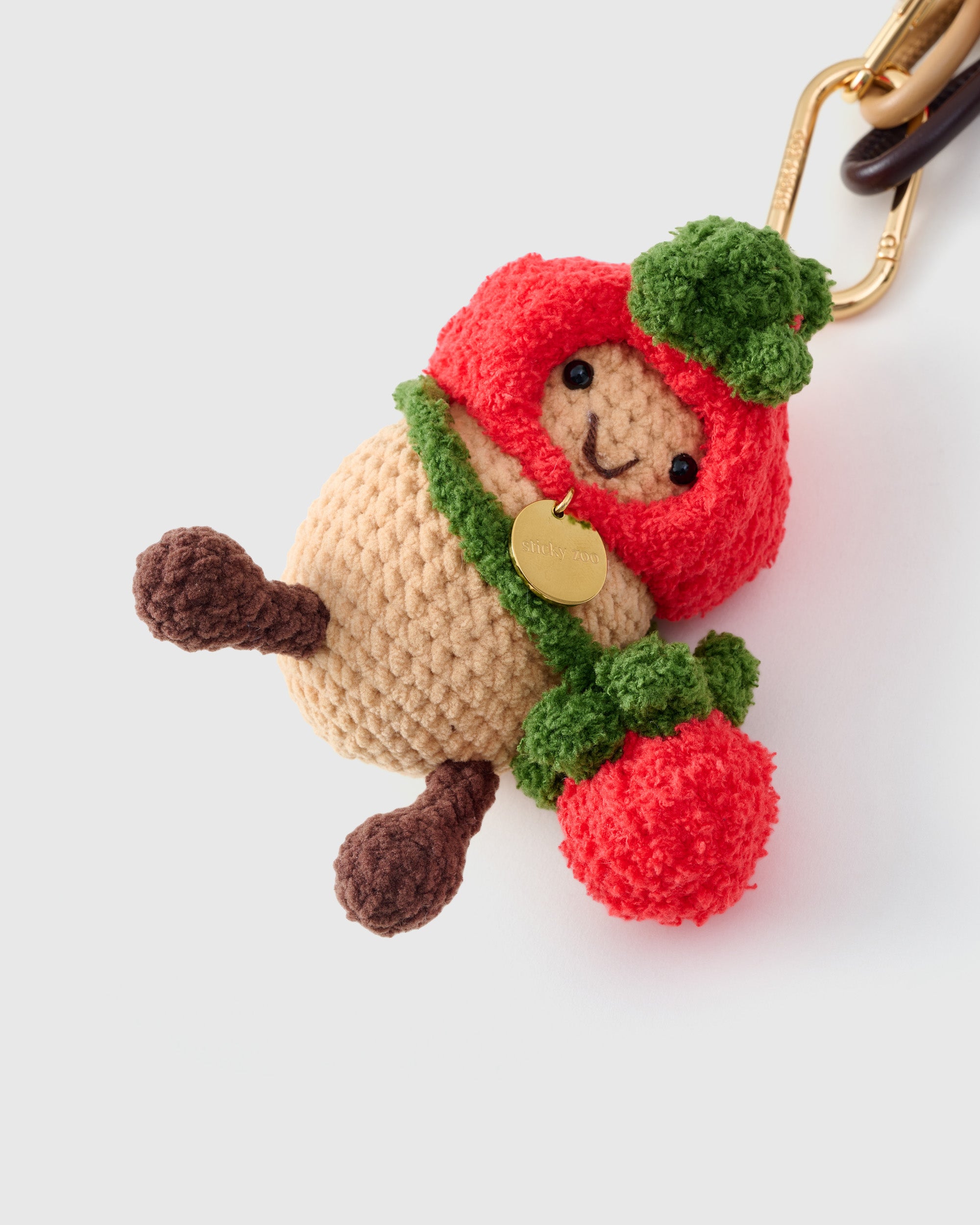 Sticky Zoo® - Peanut Traveler Bag Charm & Keychain – Best gift for