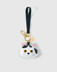 Dragon Li on an 18K gold-plated keychain clip with engraved STICKYZOO disc — clips to keys, bags or backpacks.