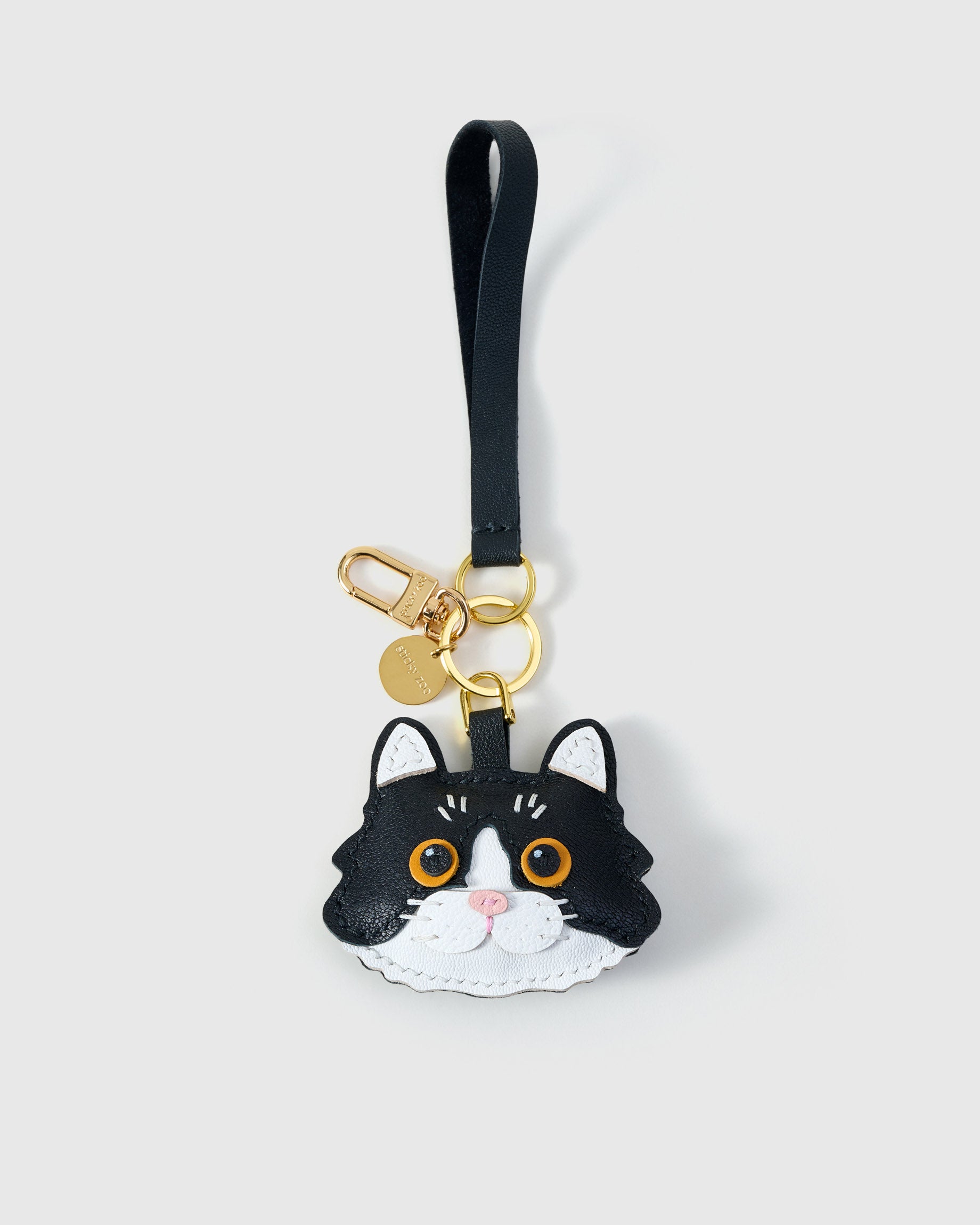 Orange European Shorthair Cat Bag Charm and Keychain