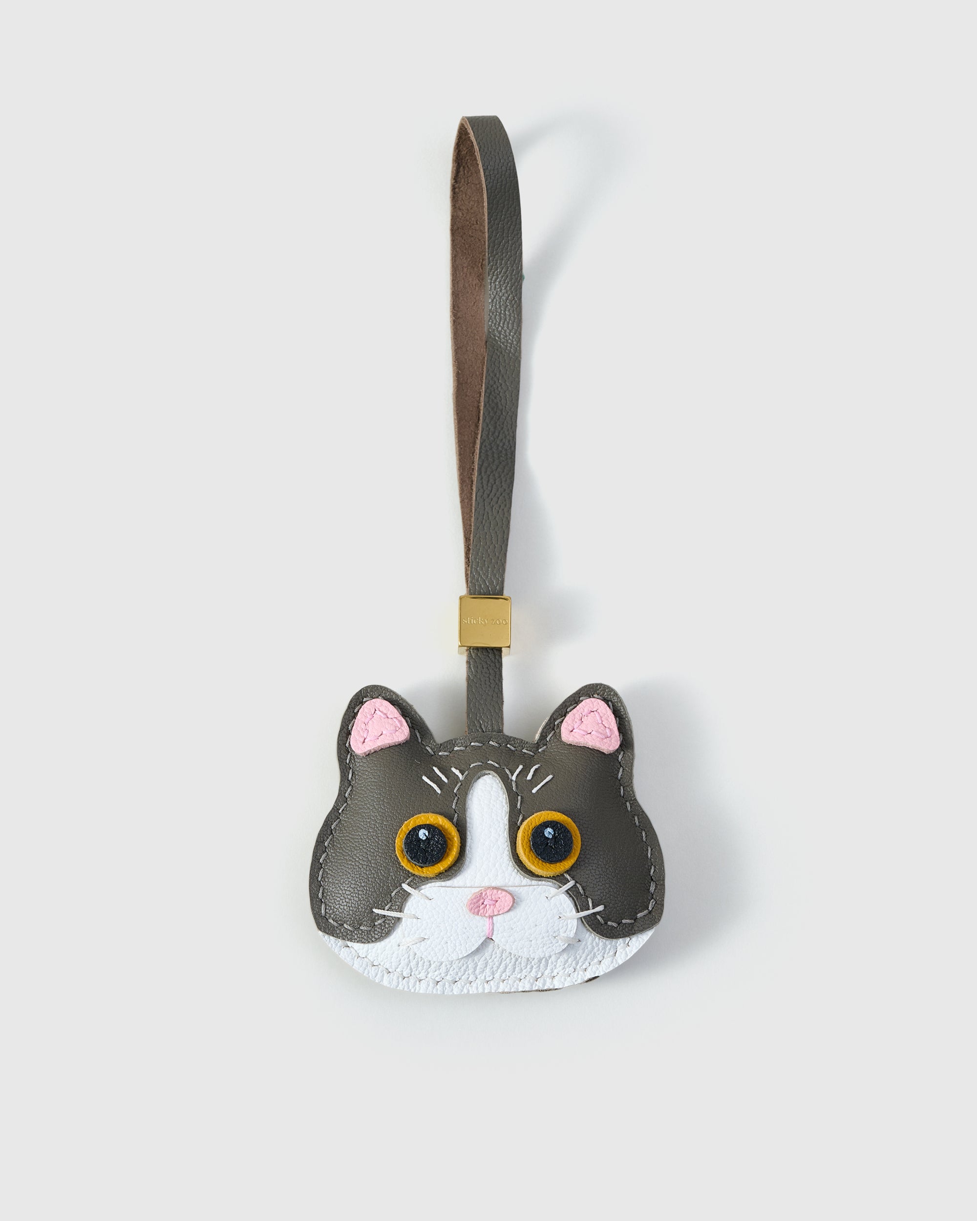 STICKY ZOO® – British Shorthair Cat Leather Bag Charm & Keychain