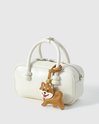 Real leather has memory. The more the shiba inu charm is carried, the more it deepens. The gift gets better with age.