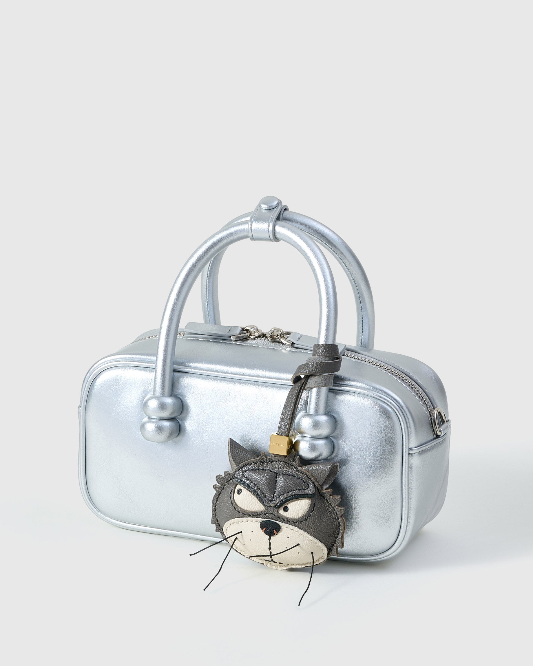 The Grump Cat Leather Charm — Hand-Cut French Leather | STICKYZOO