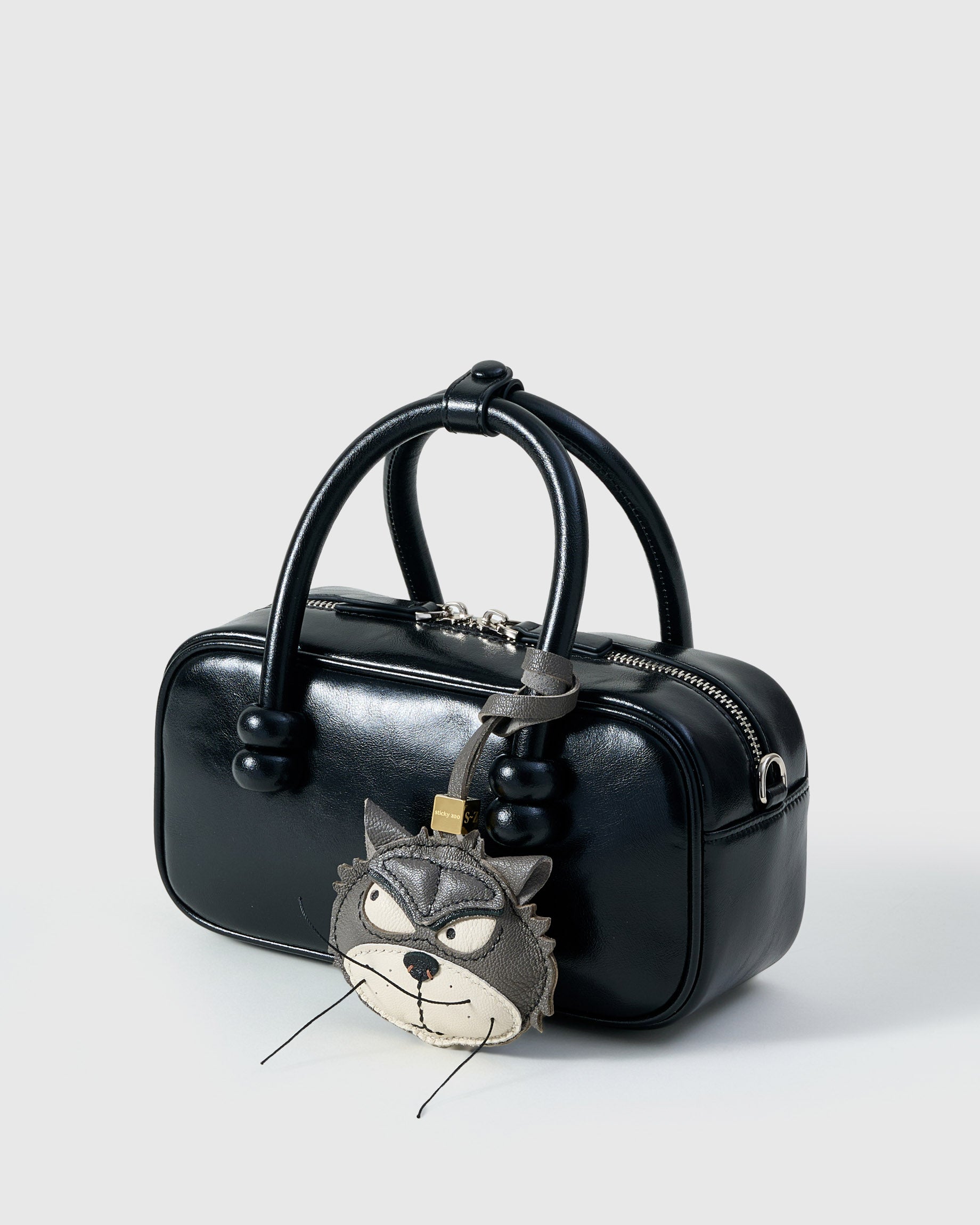 【激かわ】STICKY ZOO ★ キャット バッグチャーム Handmade Cat Bag Charm & Keychain - Premium Leather - Sticky