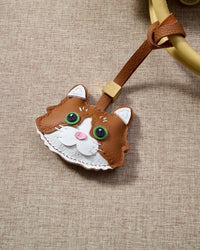 Gray European Shorthair — French Alran goatskin looks as good after three years as three days.