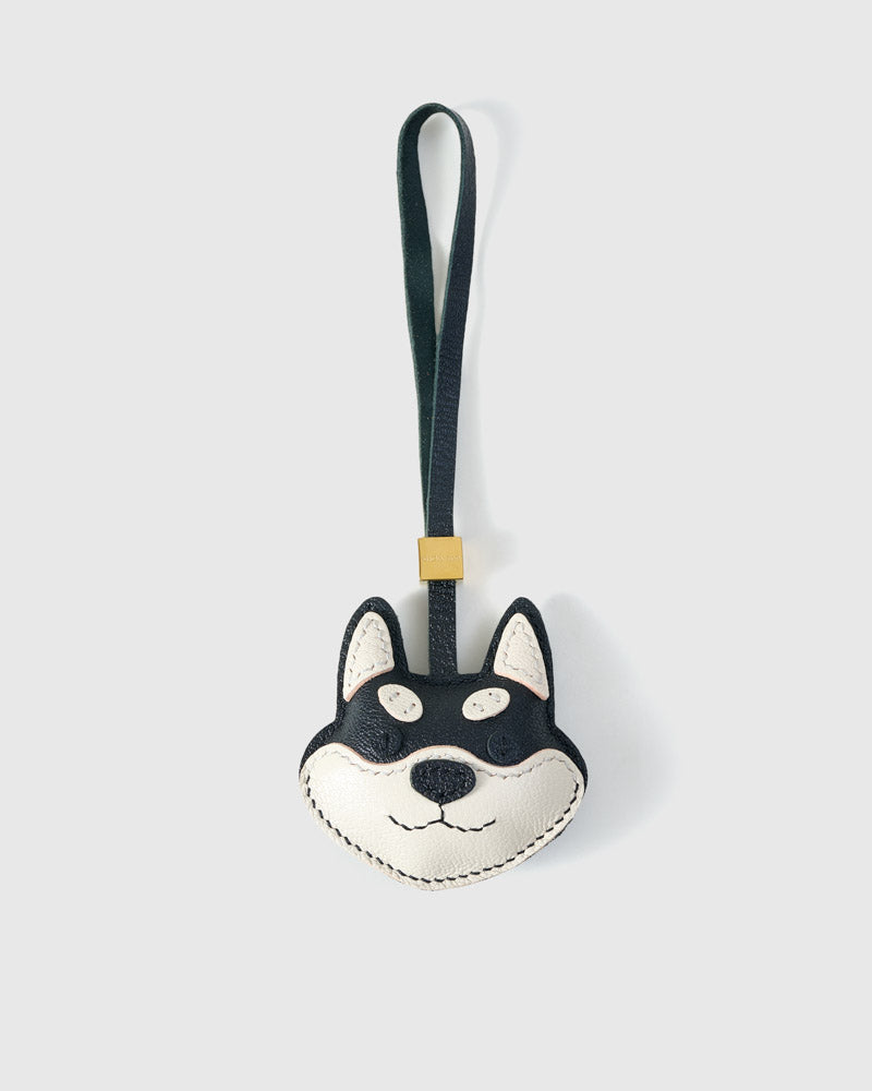 STICKY ZOO® – Shiba Inu Leather Bag Charm & Keychain – Handmade