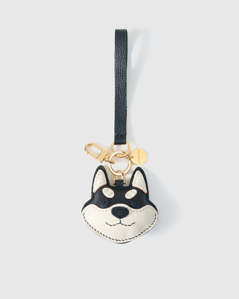 【新品】SHIBA&Co. 柴犬 高級 レザー バッグチャーム エアタグ対応 STICKY ZOO® – Shiba Inu Leather Bag Charm & Keychain – Handmade
