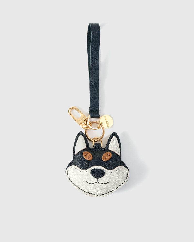 STICKY ZOO® – Shiba Inu Leather Bag Charm & Keychain – Handmade