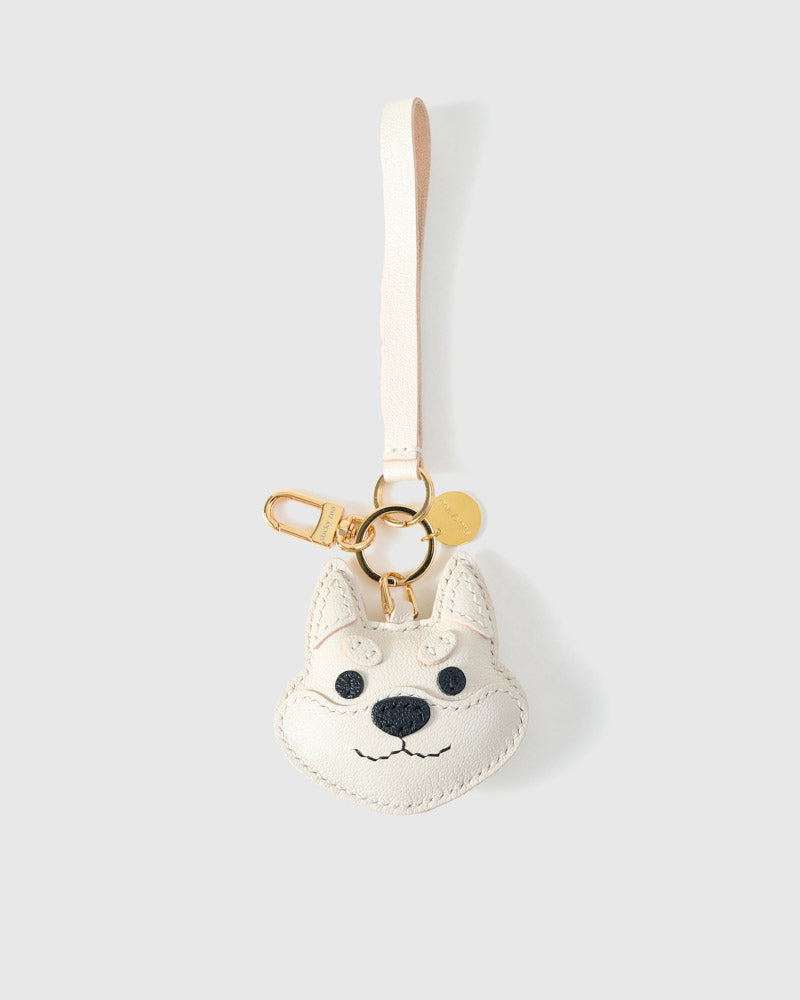 STICKY ZOO® – Shiba Inu Leather Bag Charm & Keychain – Handmade