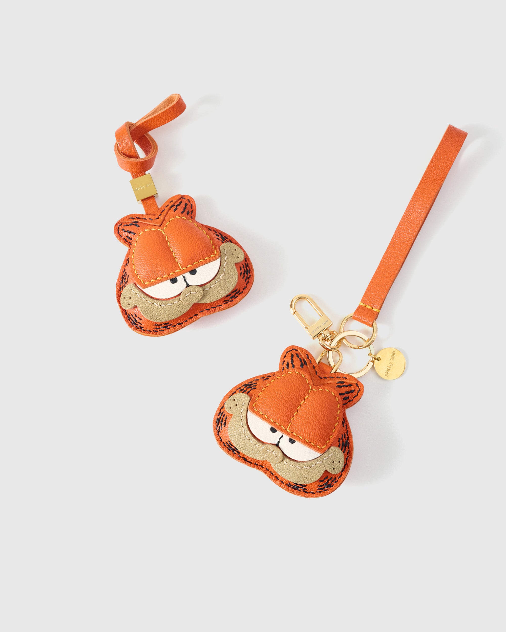 STICKY ZOO® – Orange Cat Leather Bag Charm & Keychain STICKY ZOO® – Orange Cat Leather Bag Charm & Keychain