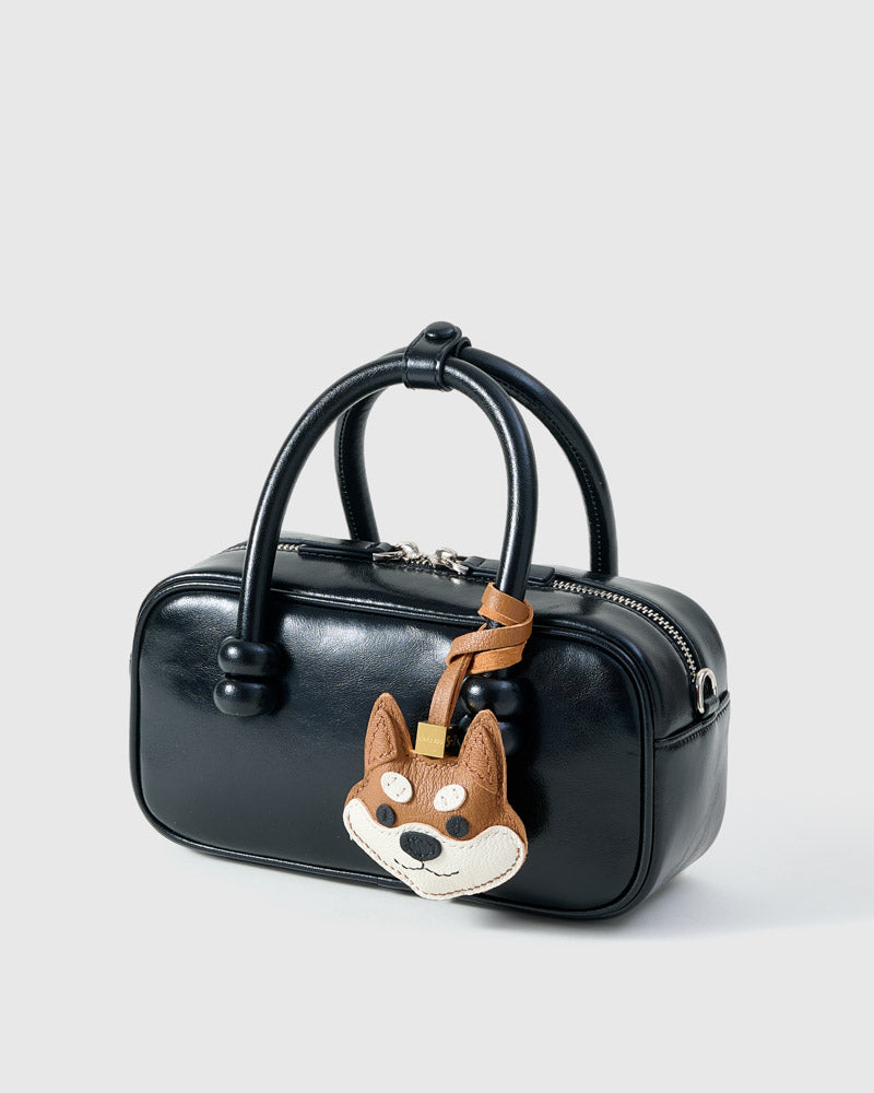 STICKY ZOO® – Shiba Inu Leather Bag Charm & Keychain – Handmade