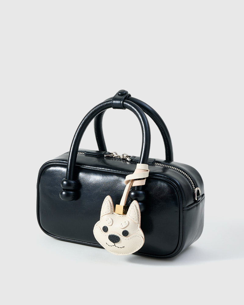 STICKY ZOO® – Shiba Inu Leather Bag Charm & Keychain – Handmade