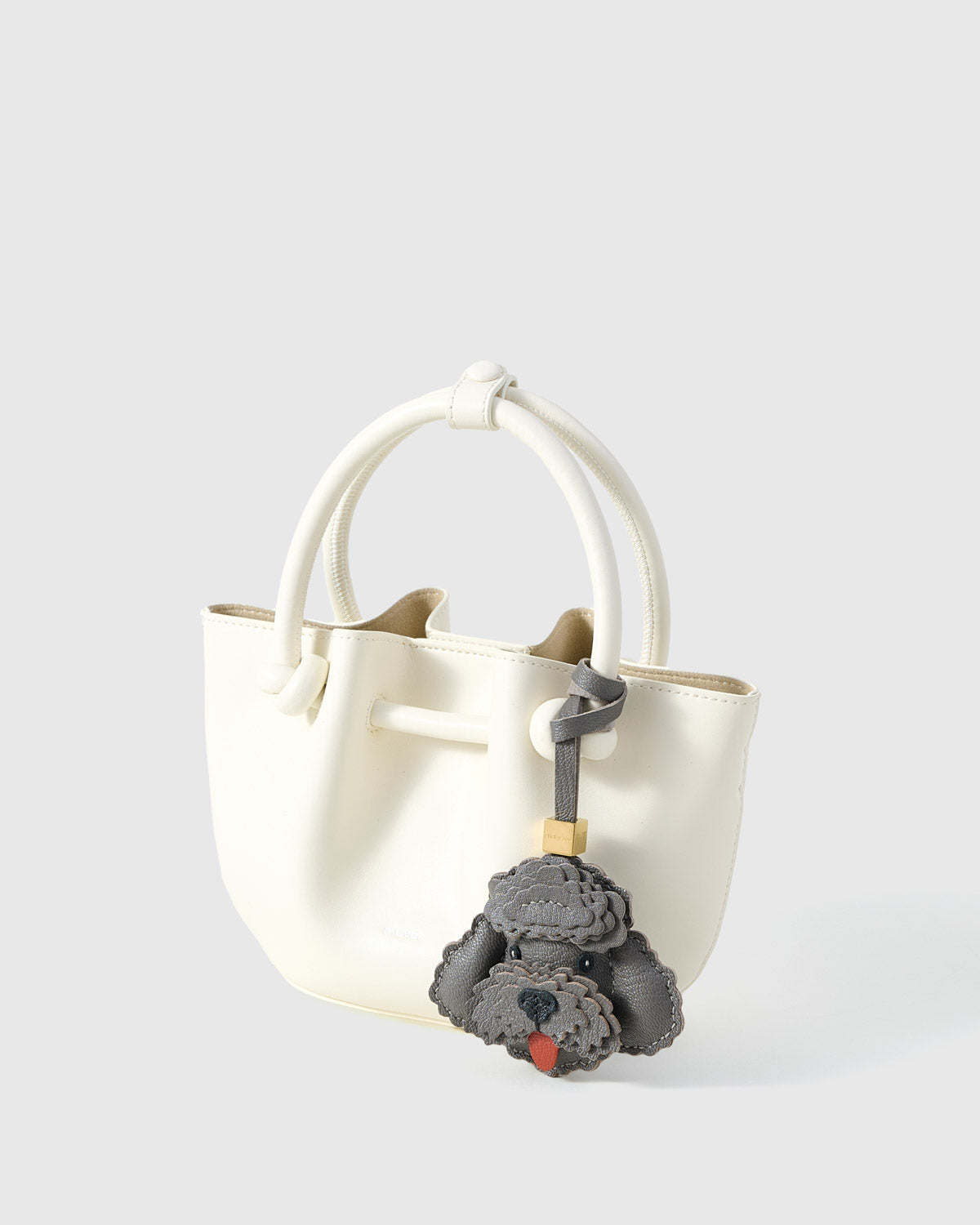 Gray Poodle Leather Charm — Hand-Cut French Leather – STICKYZOO®