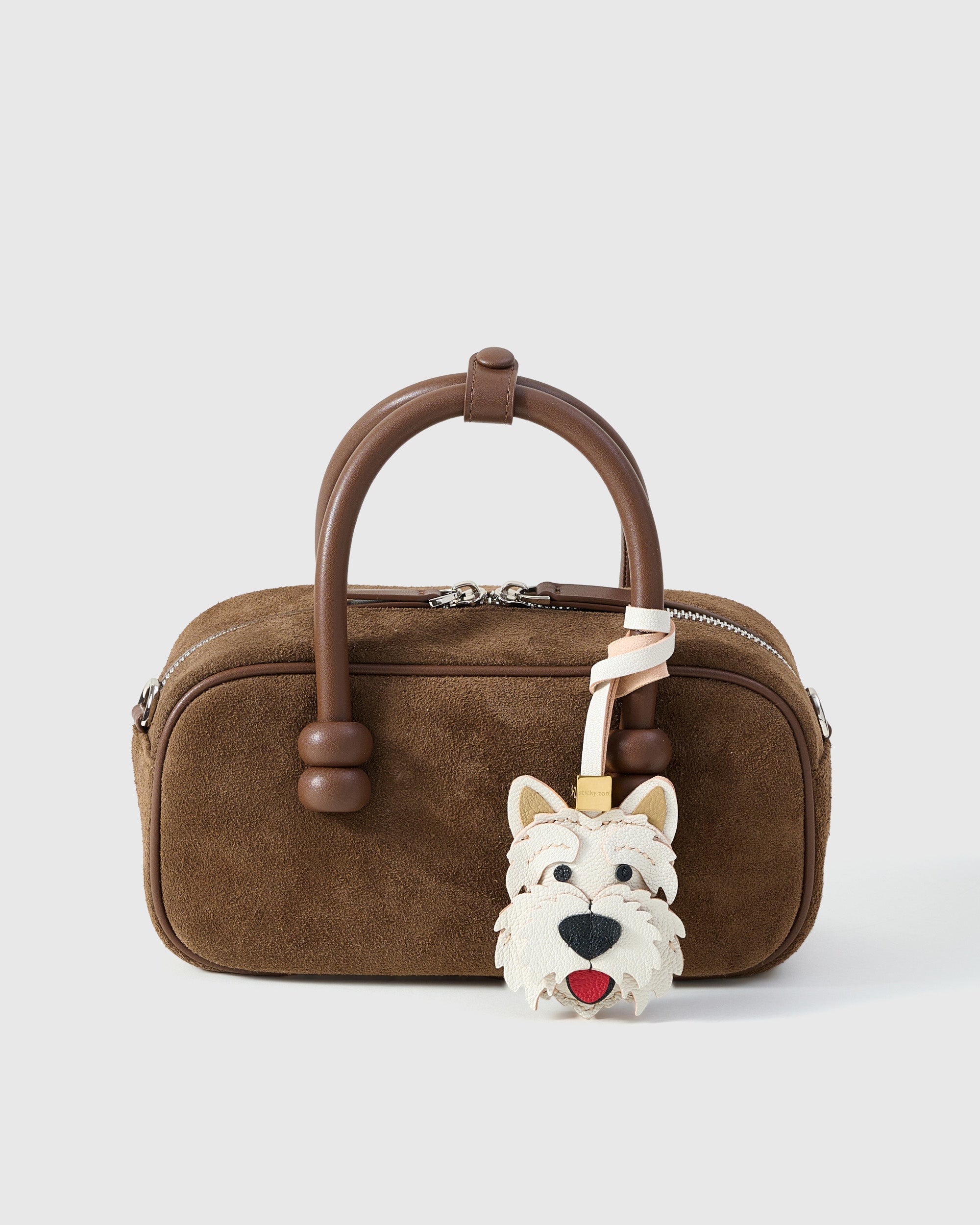 West Highland White Terrier Leather Bag Charm & Keychain